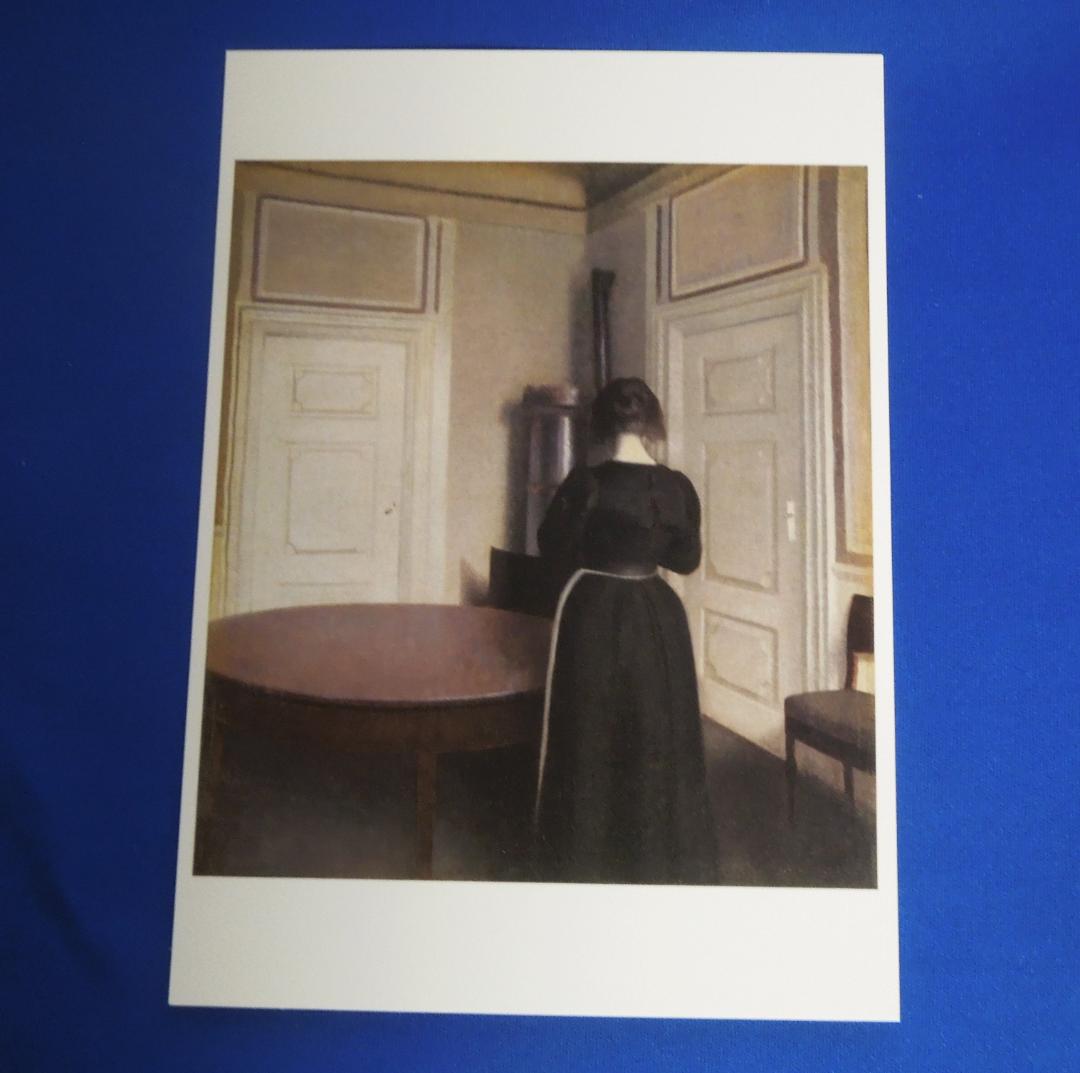 ❌美術館グッズ【7660】　大判ポストカード　室内（ハマスホイ）