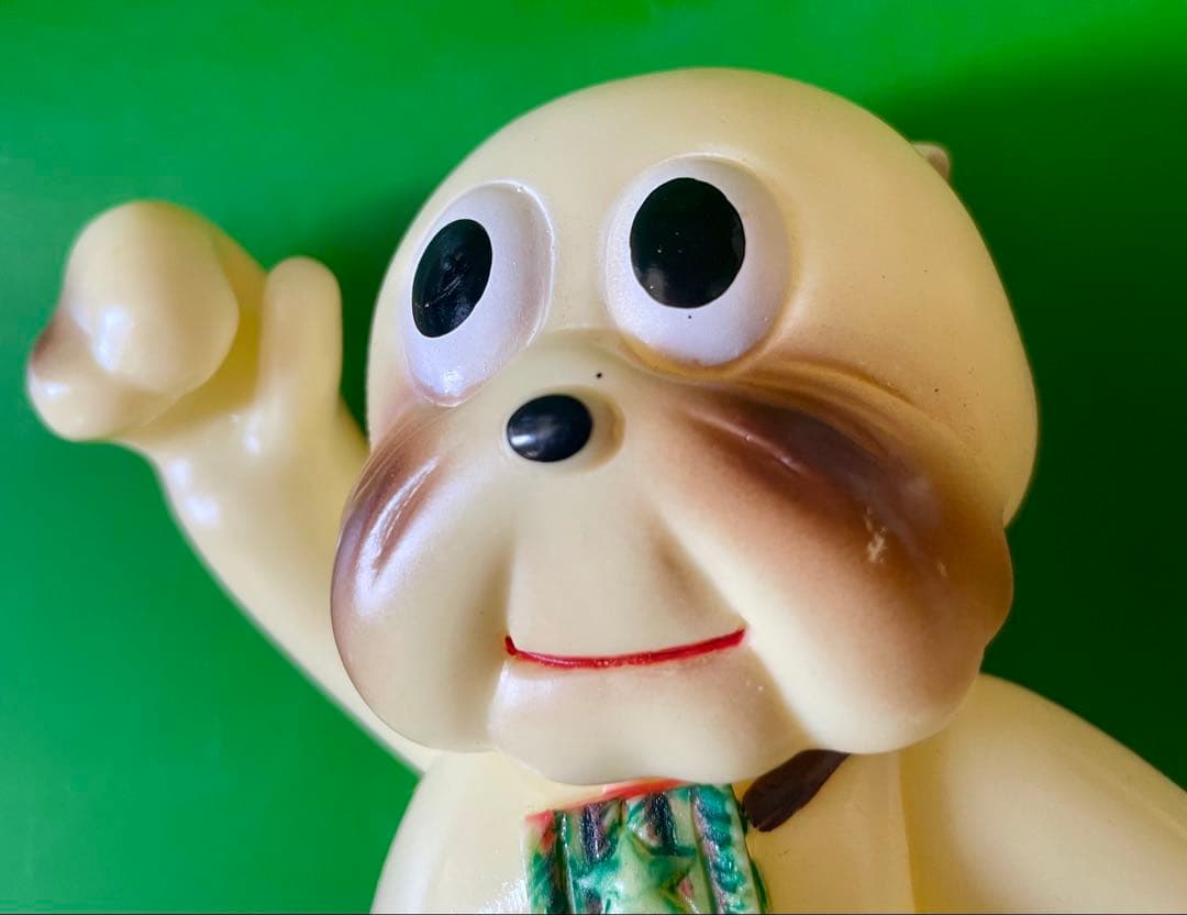 【珍品】当時物　マルザン　のらくろ ブル連隊長 ソフビ　1969年　田川水泡