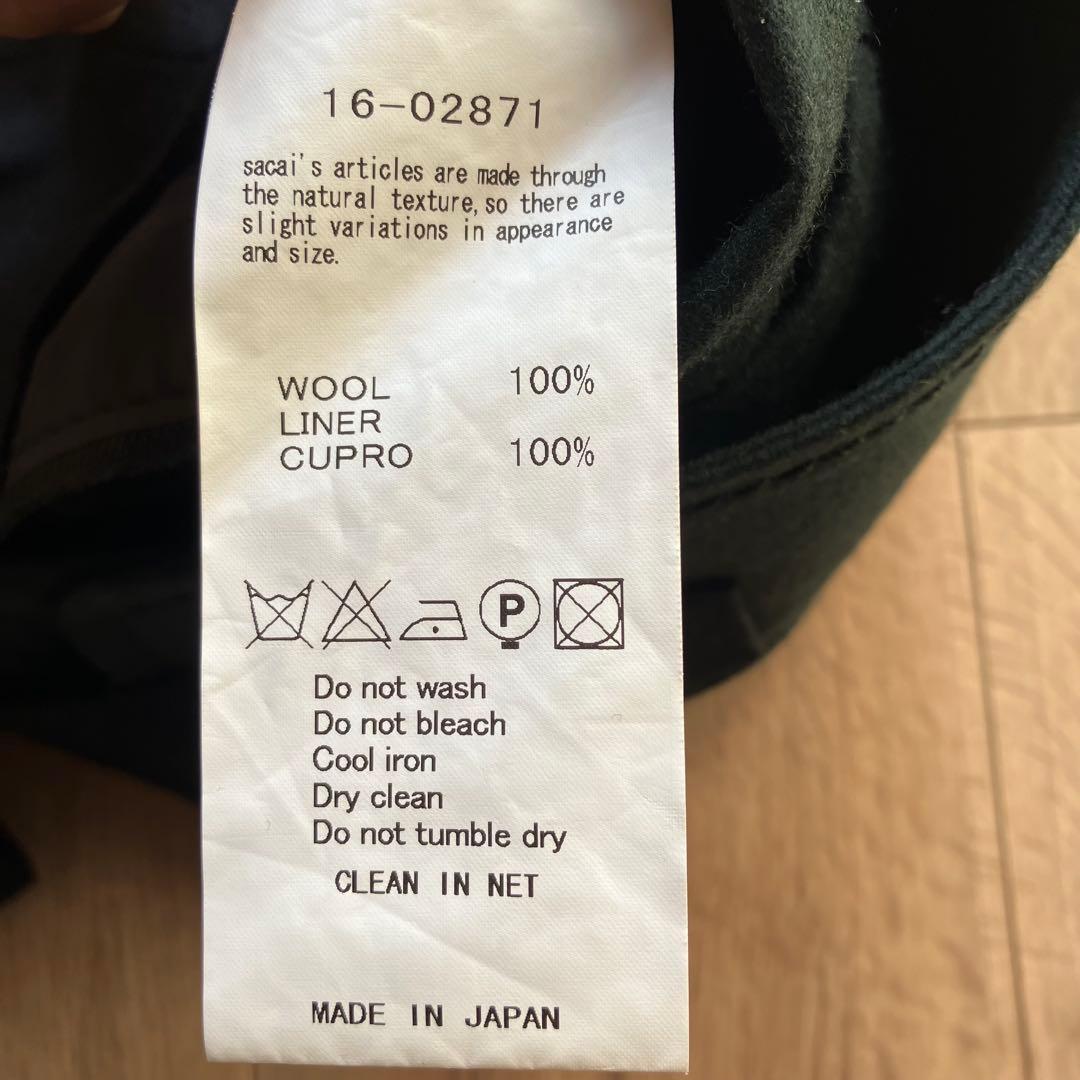 sacai✸ウールラップスカート✸16-02871