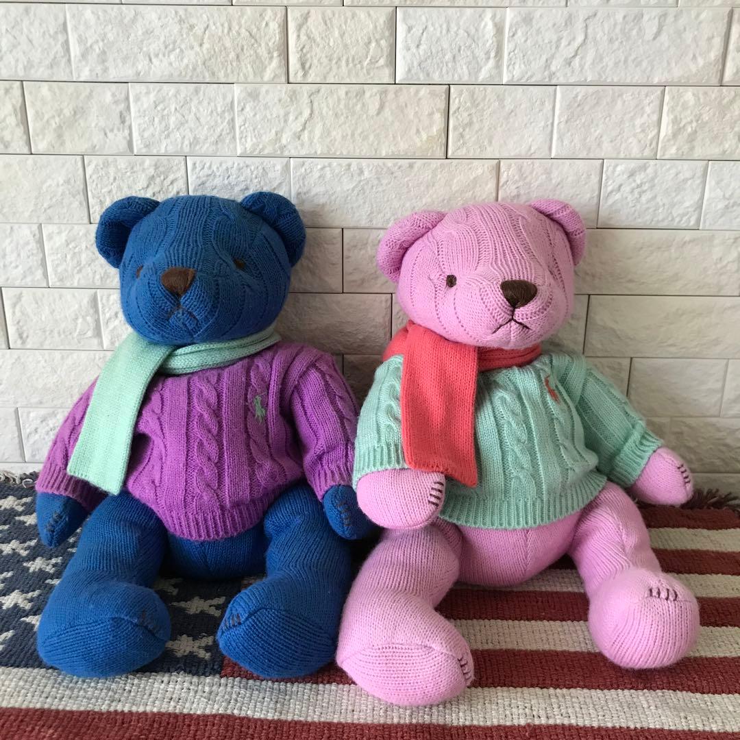 ラルフローレン ベア人形 2体セット POLO BEAR 2004 ヴィンテージ