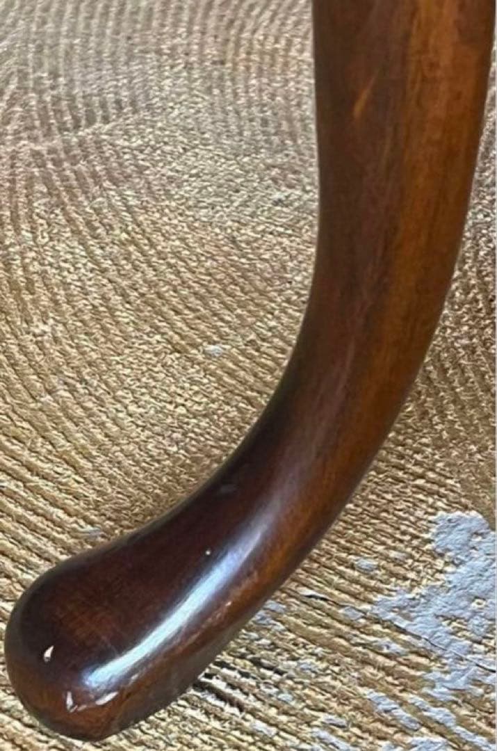 【匿名配送】猫足 楕円形★センターテーブル★彫 テーブル★アンティーク