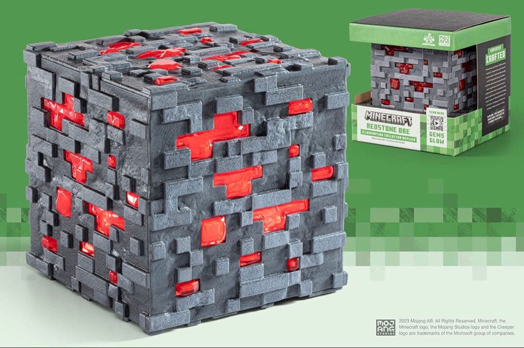 『マインクラフト』【リアルライフ・レプリカ】レッドストーン鉱石＜ライトアップ＞