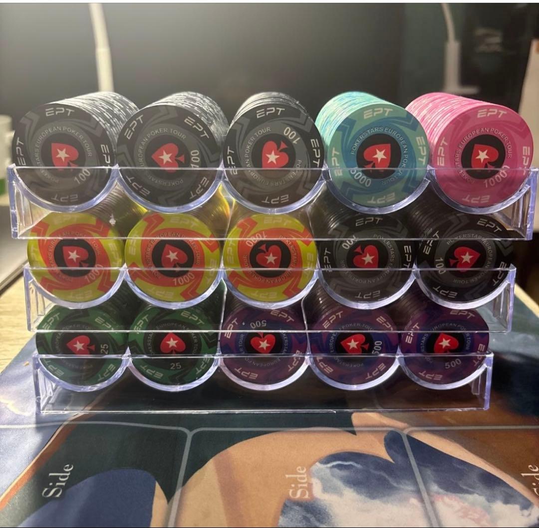 ポーカーチップセット 300枚 EPT PokerStars