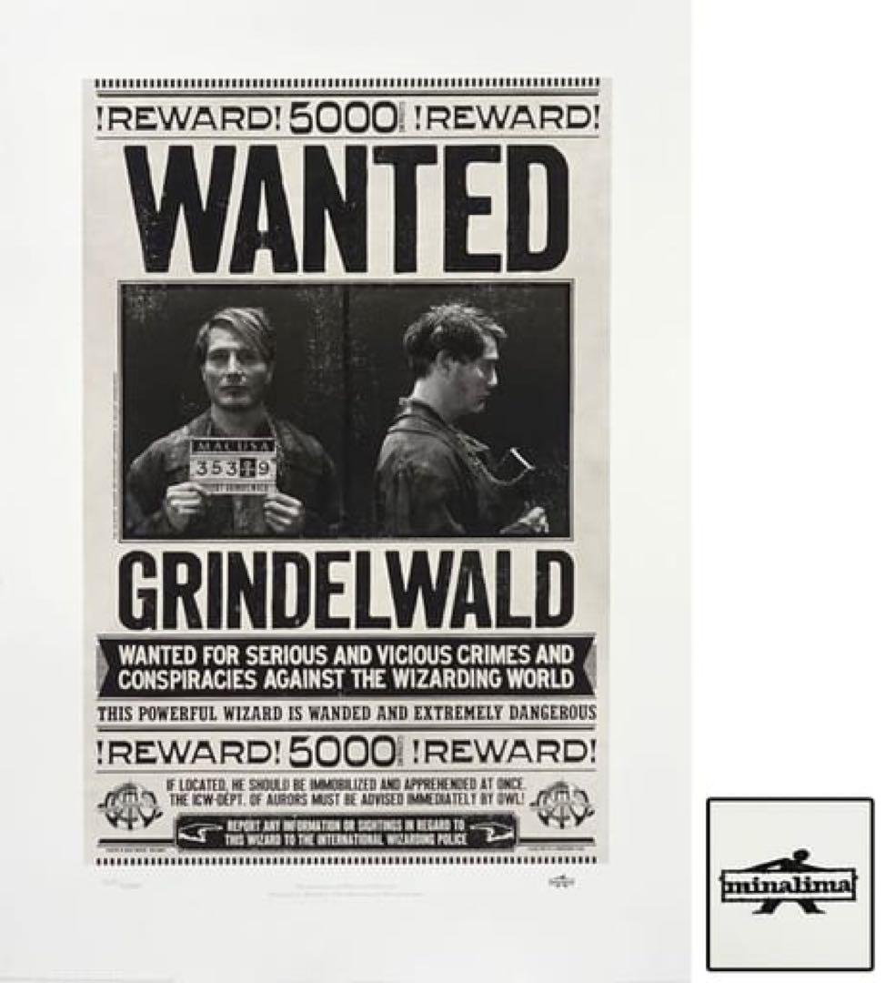 ミナリマ MinaLima グリンデルバルド 手配書 マッツミケルセン