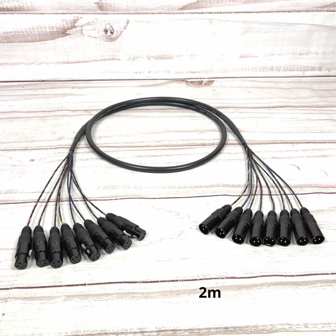 CANARE MR202-8AT XLR 8ch マルチケーブル 2m