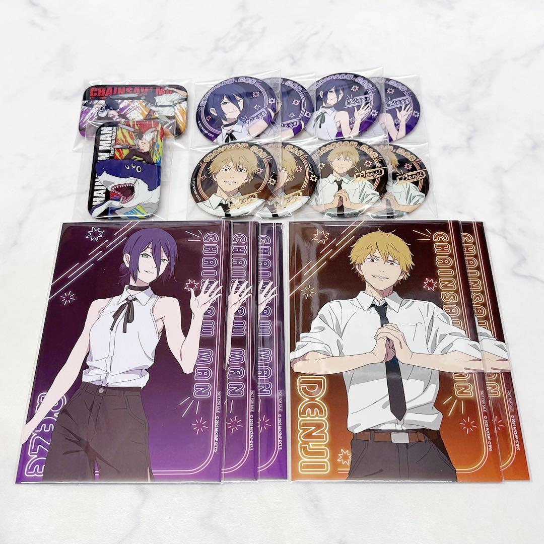 チェンソーマン 缶バッジ ポストカード レゼ デンジ ネオン