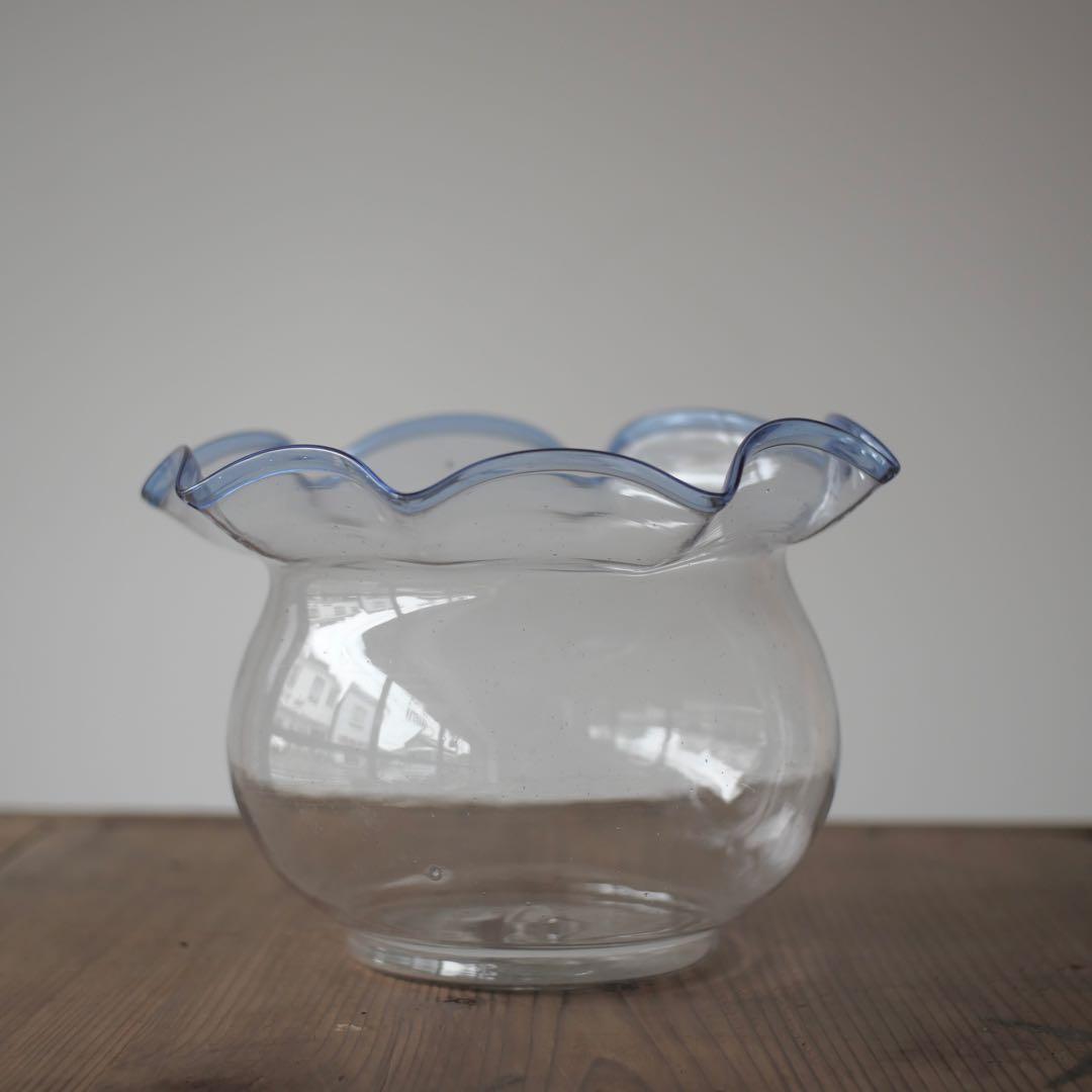 金魚鉢　鉢　ガラス　ディスプレイ　花器　古家具　古道具　アンティーク　昭和レトロ