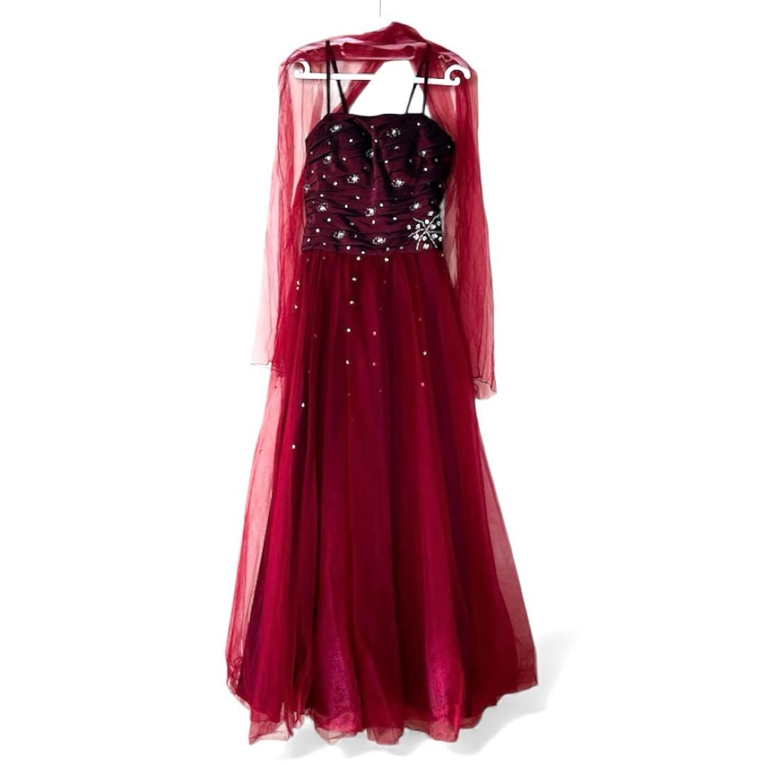 DRESS ROOM AMI ワインレッド ロングドレス 演奏会