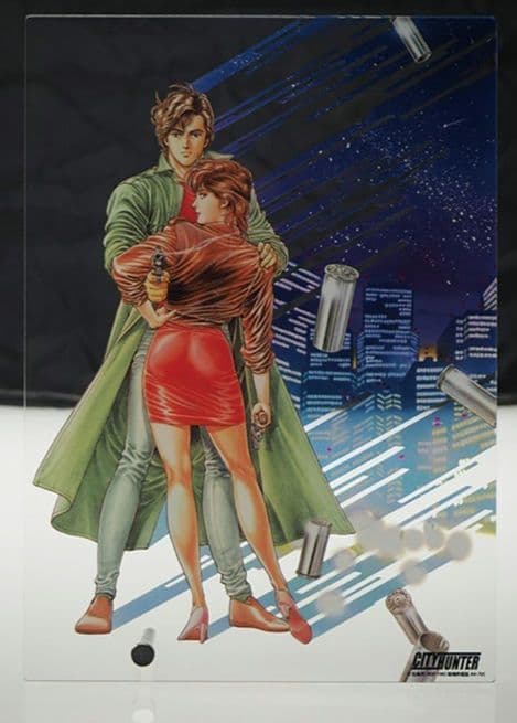 シティーハンター/B5ステンドグラス風 背景透明 アクリルパネル