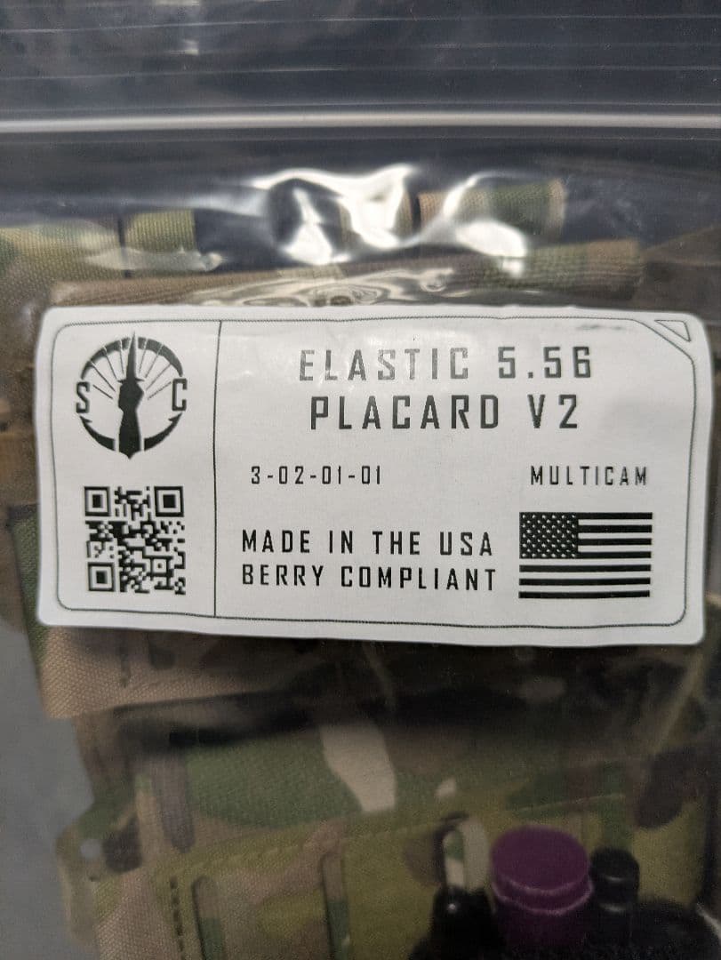 個人装備 Shaw concepts elastic 5.56 placard v2 MC