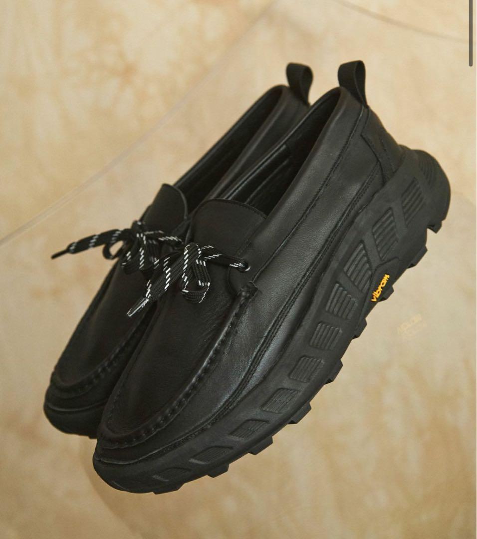 VIBRAM×OPENING ACT ボリュームリアルレザーモカシンスニーカー