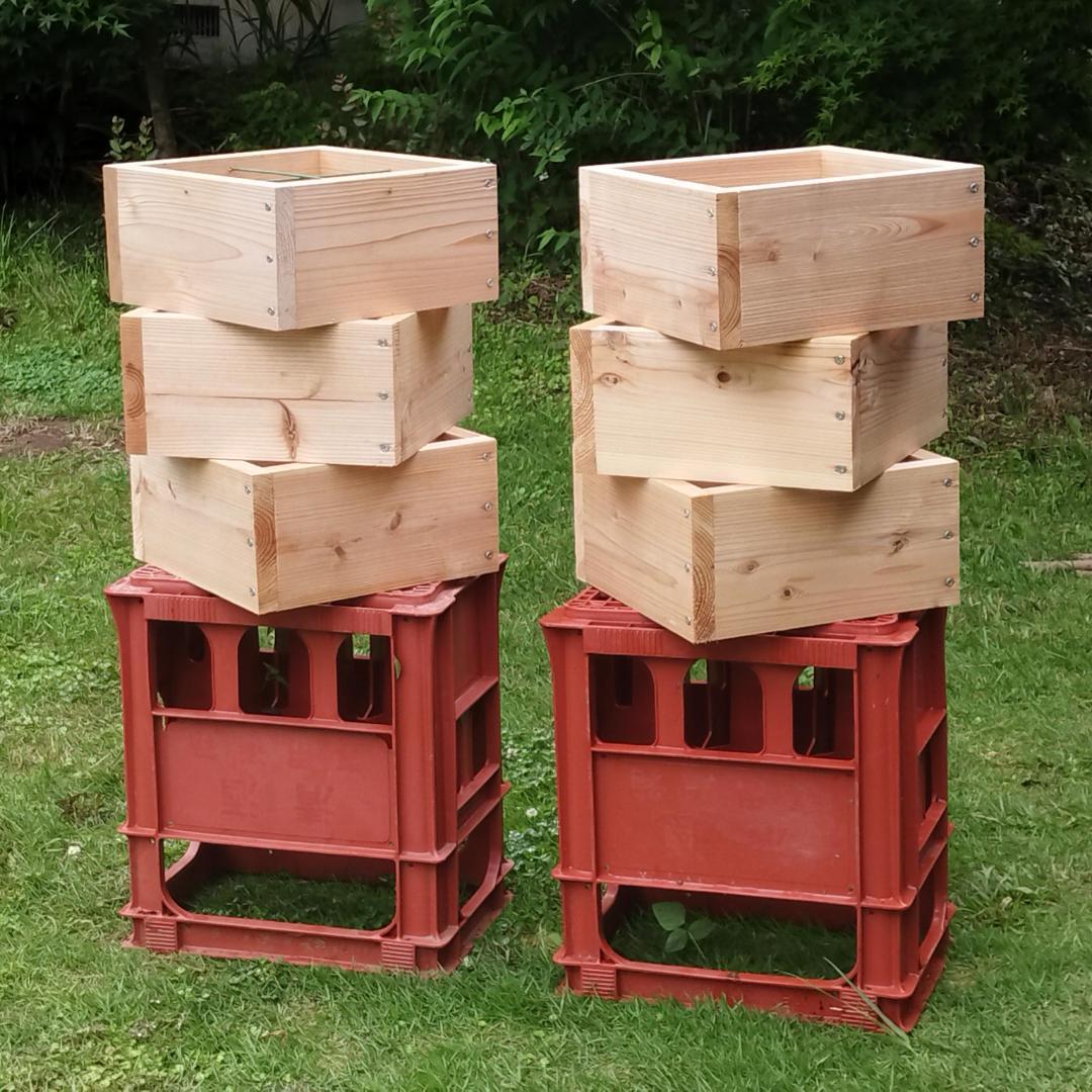 【継箱オーダーメイド承ります！】日本ミツバチ 重箱式巣箱用継箱 足し箱 受注生産