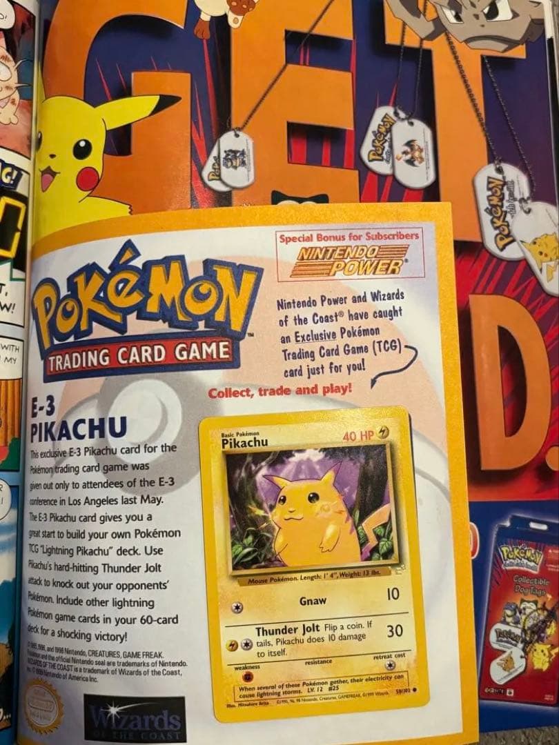 ポケモンカード/E-3 Pikachu /台紙未剥がし品/