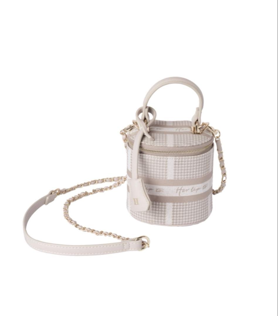 herlipto Jacquard Mini Vanity Bag チャーム付き