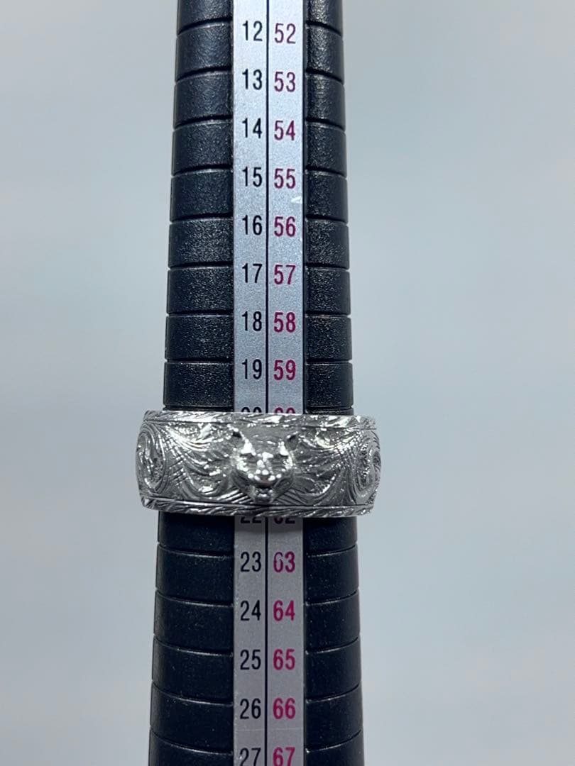 GUCCI シルバーリング キャットヘッド 表記サイズ23 実寸21号