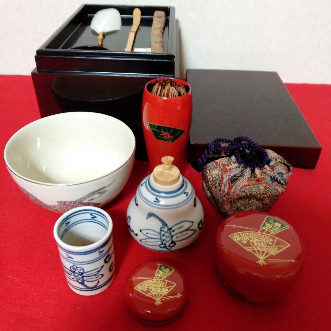 溜塗　利休茶箱