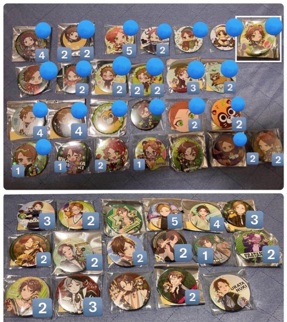 浦島坂田船 うらたぬき 缶バッジ まとめ売り