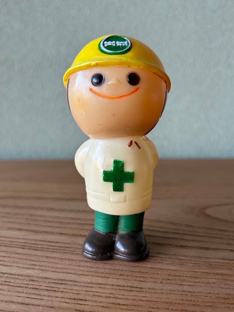 珍品 昭和57年頃 大成建設 ソフビ人形 週刊文春 コラム 立ち話 キャラクター