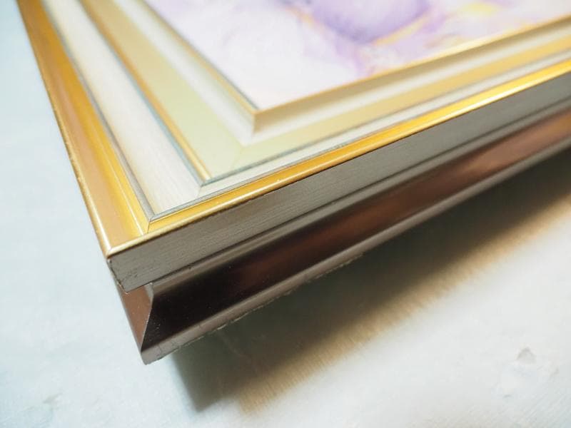 【値下げ】 人物画　油絵　天野喜孝　F6号　額付き　手描き　肉筆