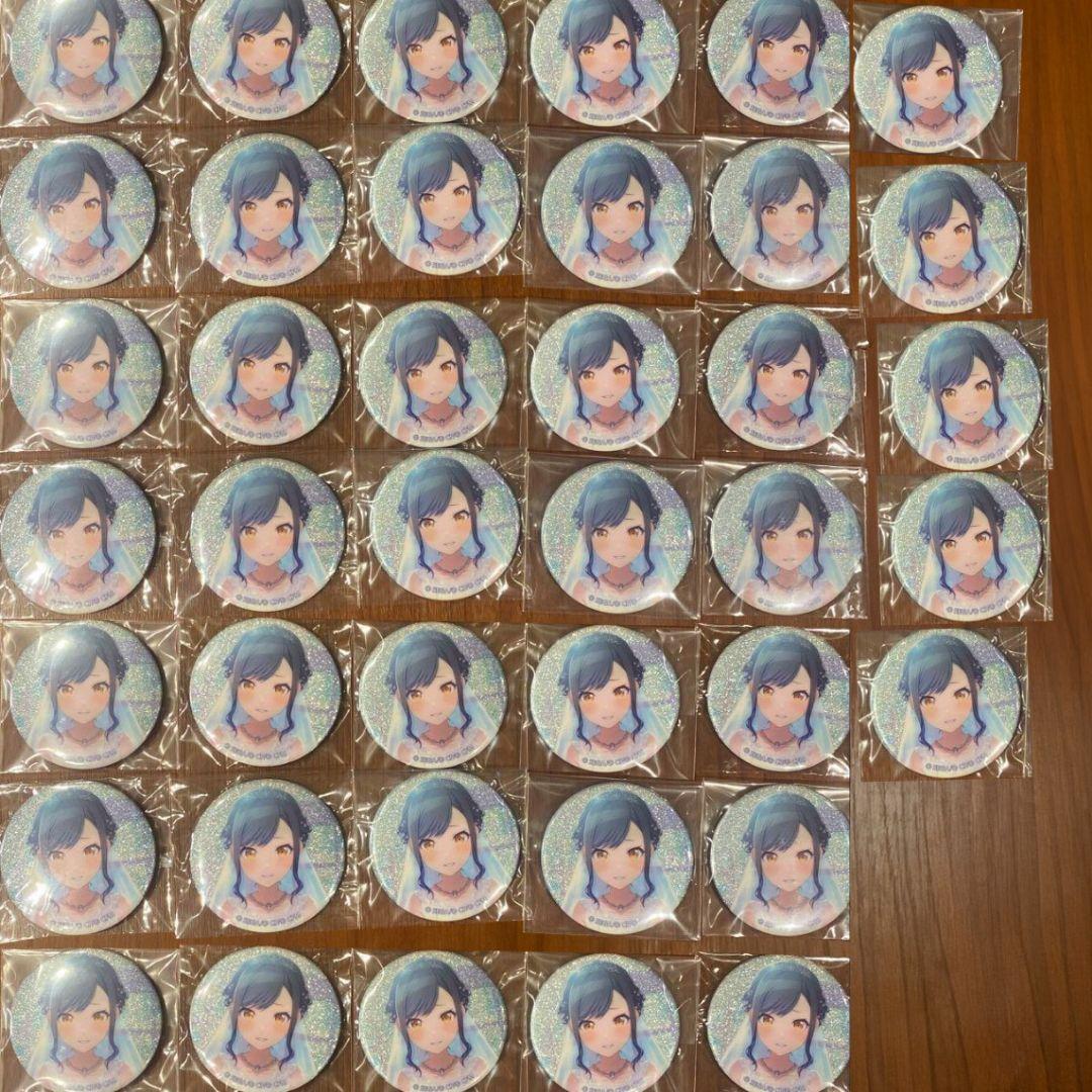 プロジェクトセカイ 白石杏 19C グリッター缶バッジ 40個 グリ缶 プロセカ