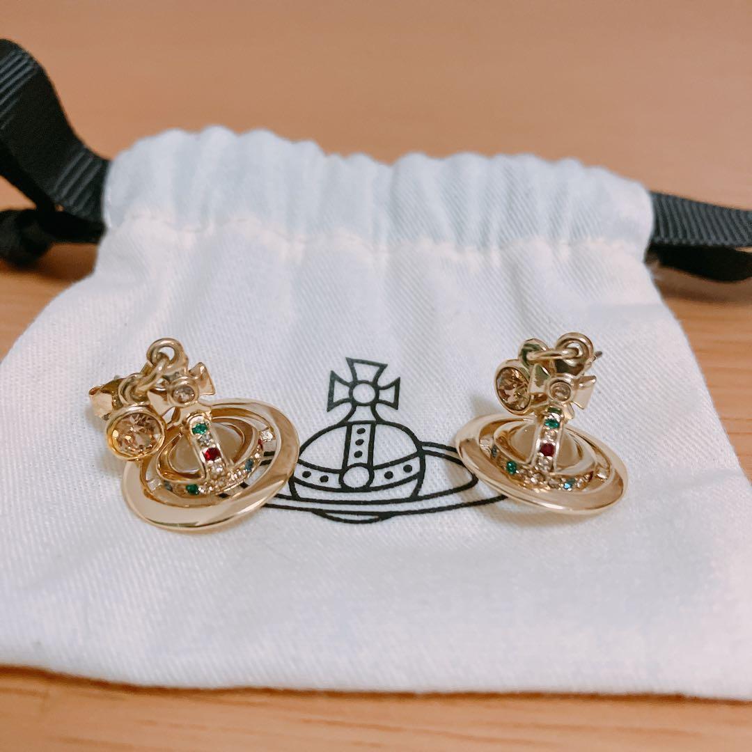 Vivienne Westwoodドロップピアス　ゴールド