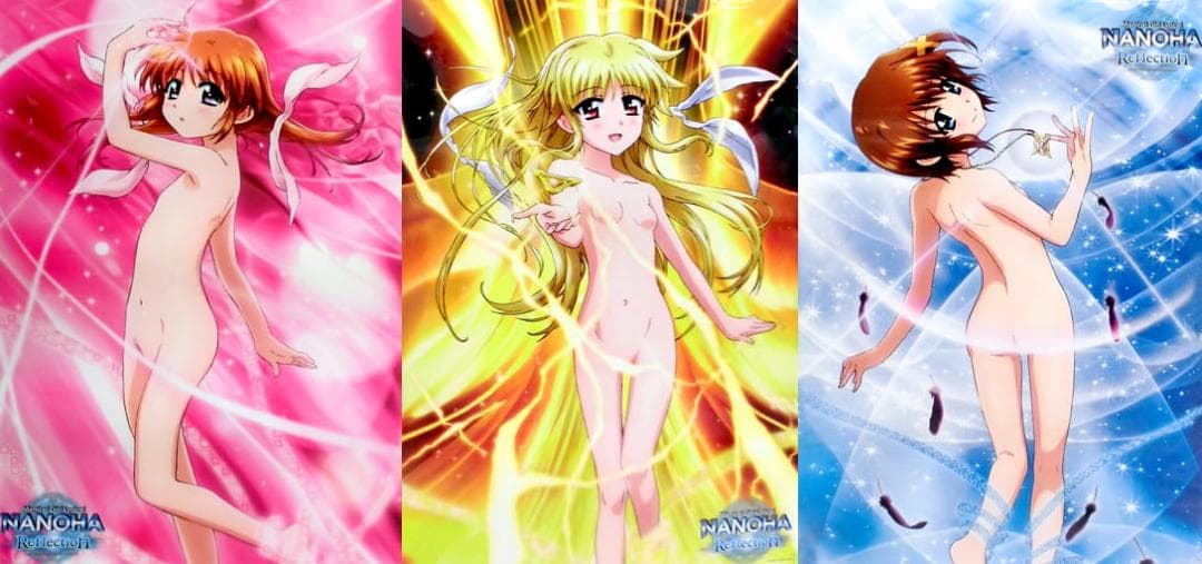 【6点コンプ・未開封品】B2クリアポスター（魔法少女リリカルなのは）