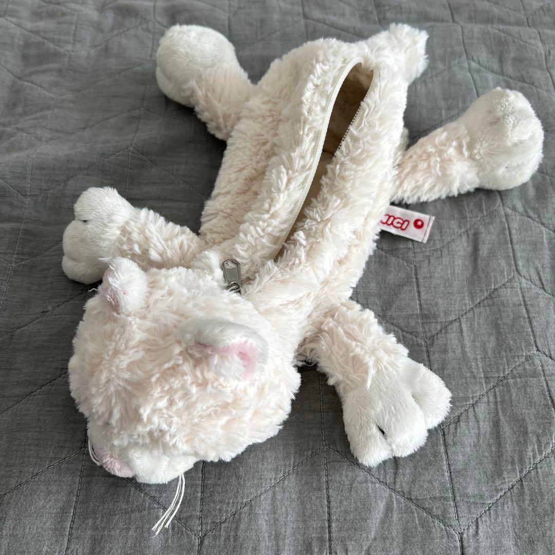 【即購入大歓迎】NICI シロネコ しろねこ 白猫 筆箱 ペンケース