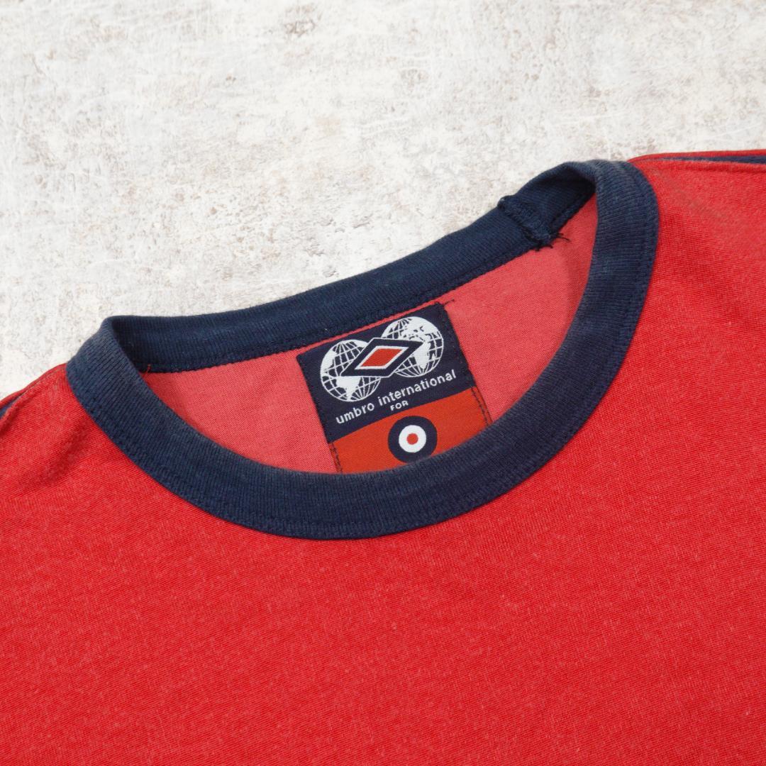 ポールスミススポーツ × アンブロ 00s リンガーTシャツ M レッド