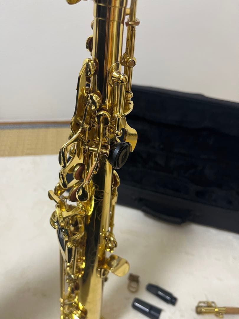 【値下可】ammoon ソプラノサックス ベル彫刻 マッピ付き