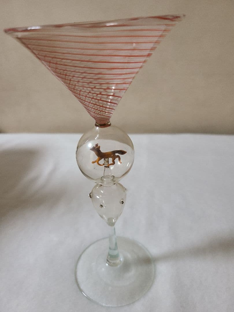 オーストリアアンティークフィギュア入りビミニグラス