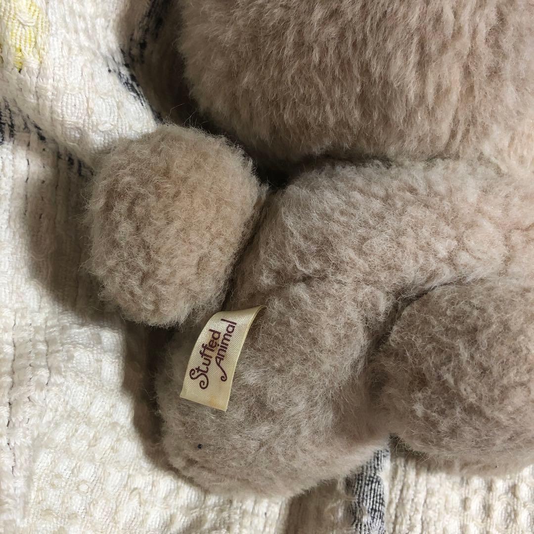 昭和レトロ　ヴィンテージ ぬいぐるみの三英　ウサギ＆クマ　ぬいぐるみ　中古品