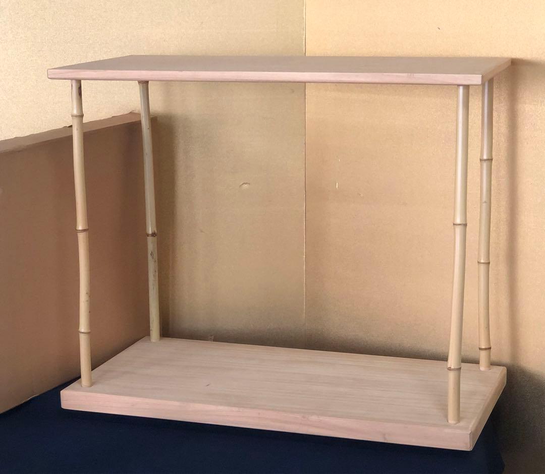《R》茶道具 桐木地 竹台子 組立式 元箱　260116き4