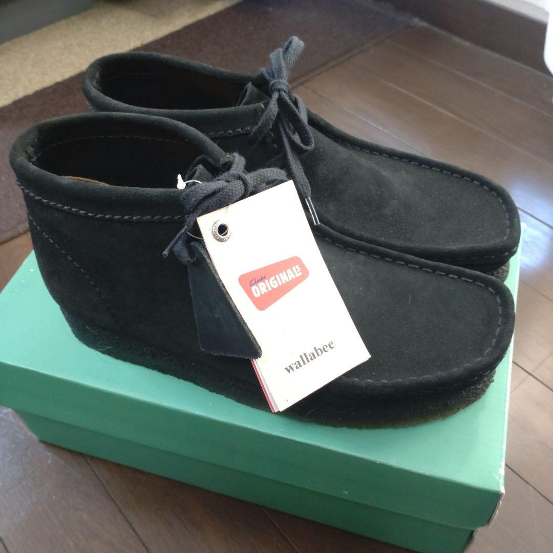 新品 CLARKS クラークス Wallabee メンズ ワラビー ブラック