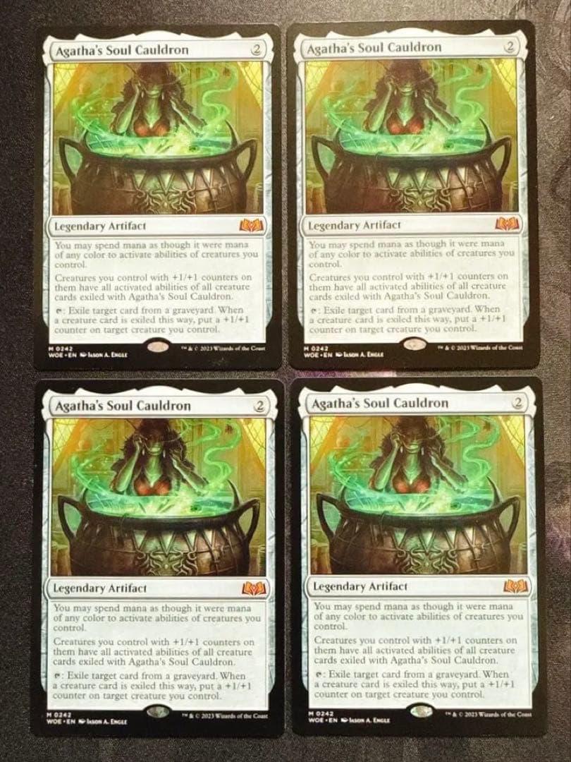 アガサの魂の大釜　英語　4枚セット