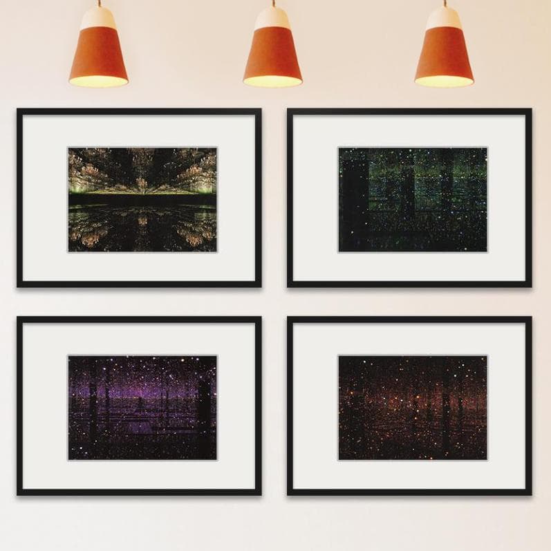 限定マット額装品/草間彌生/4点セット/インテリア/アート/特別品/ポスター