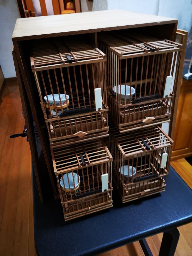 【3日間限定値下げ中】　メジロ籠/ホオジロ籠&寝かせ籠《高級品/職人籠》