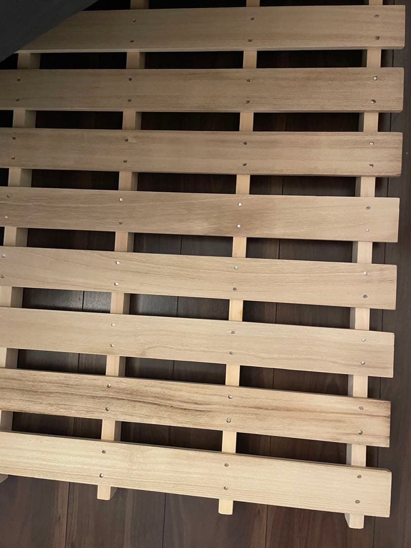 木製シングルベッドフレーム×2 引き出し×2