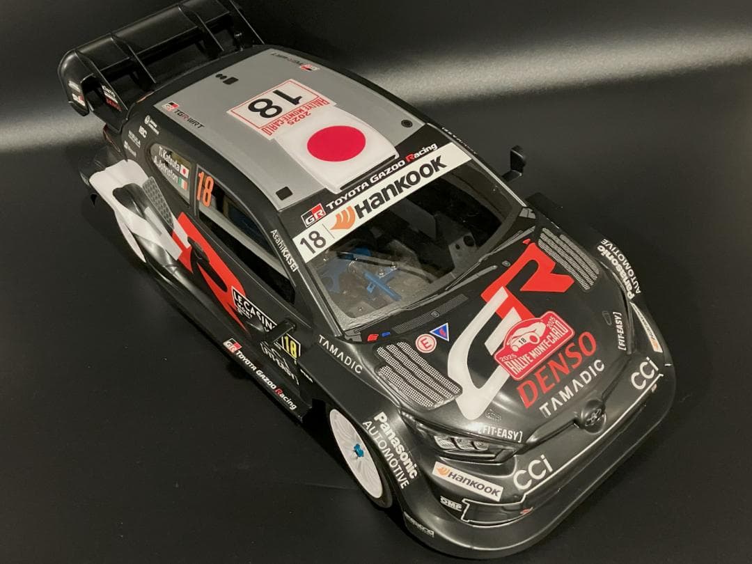 タミヤRCボディ ヤリス WRC2025 ラリーモンテカルロ 勝田選手