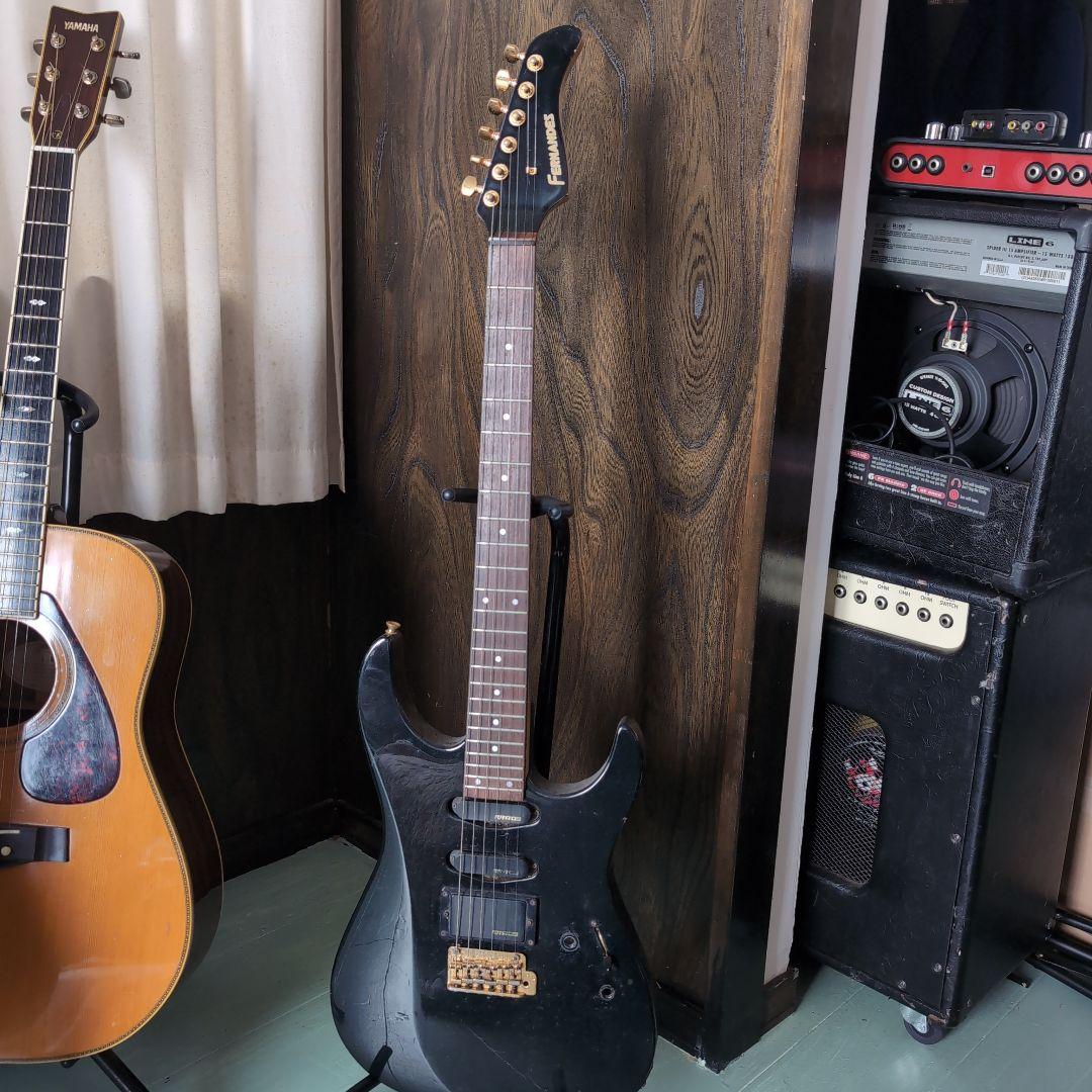 FERNANDES エレキギター ブラック　ペグ/GOTOH