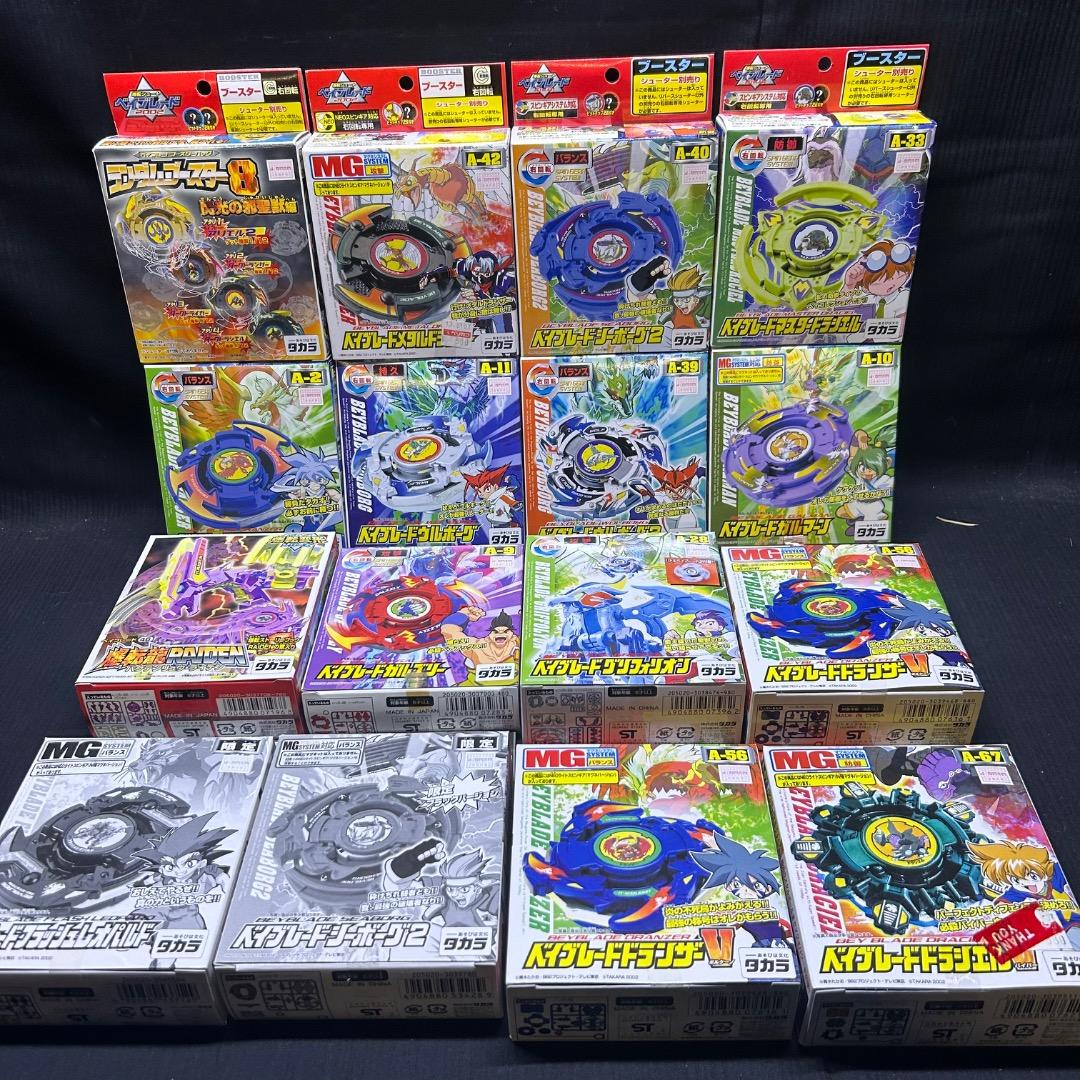 ▽Og1006 未開封 16箱まとめ タカラ 爆転シュートベイブレード 2002