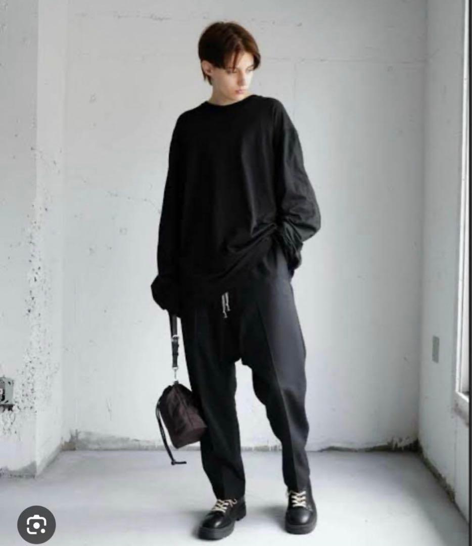 パンツ CTHY TECHWOOL BAGGY SARROUEL SLACKS BL 1