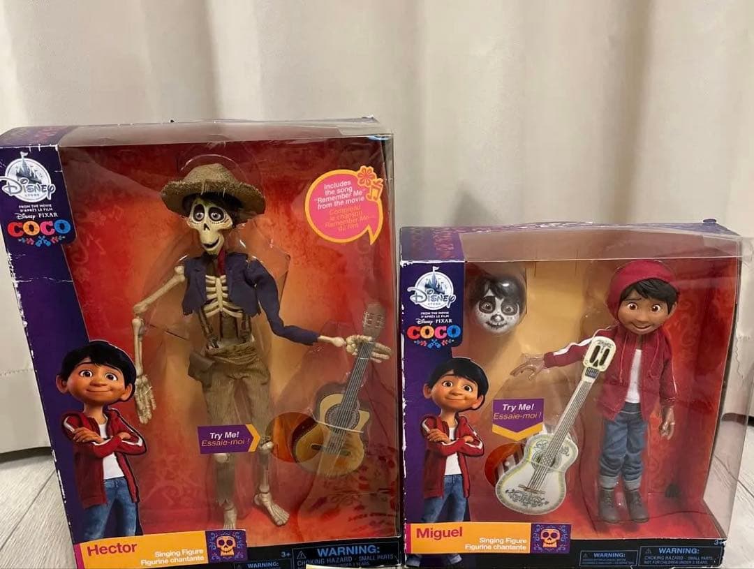 ディズニー　リメンバー・ミー　シンギングドール　ミゲル　ヘクター　セット