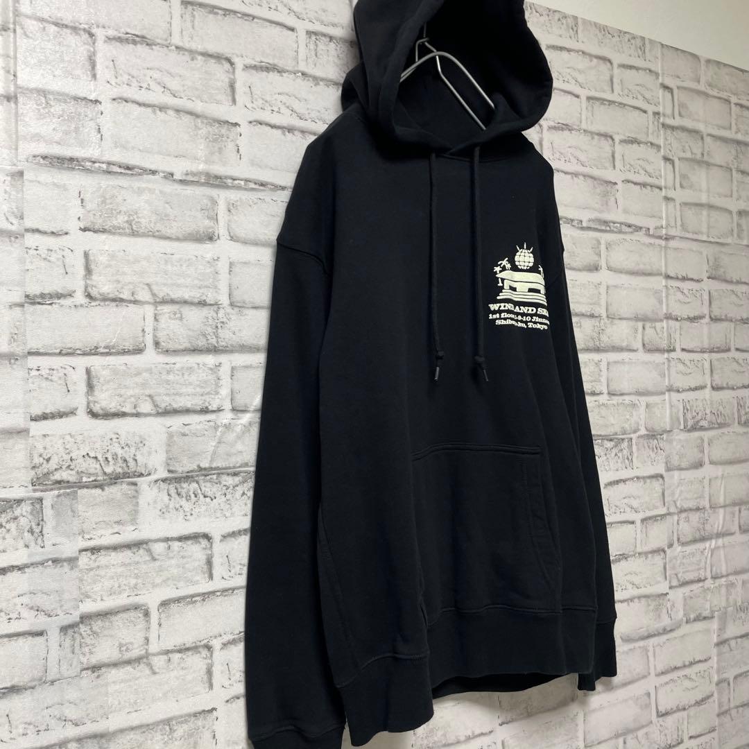 美品！ 希少！ 東京店舗限定 WIND AND SEA ブラックパーカー 大きめ