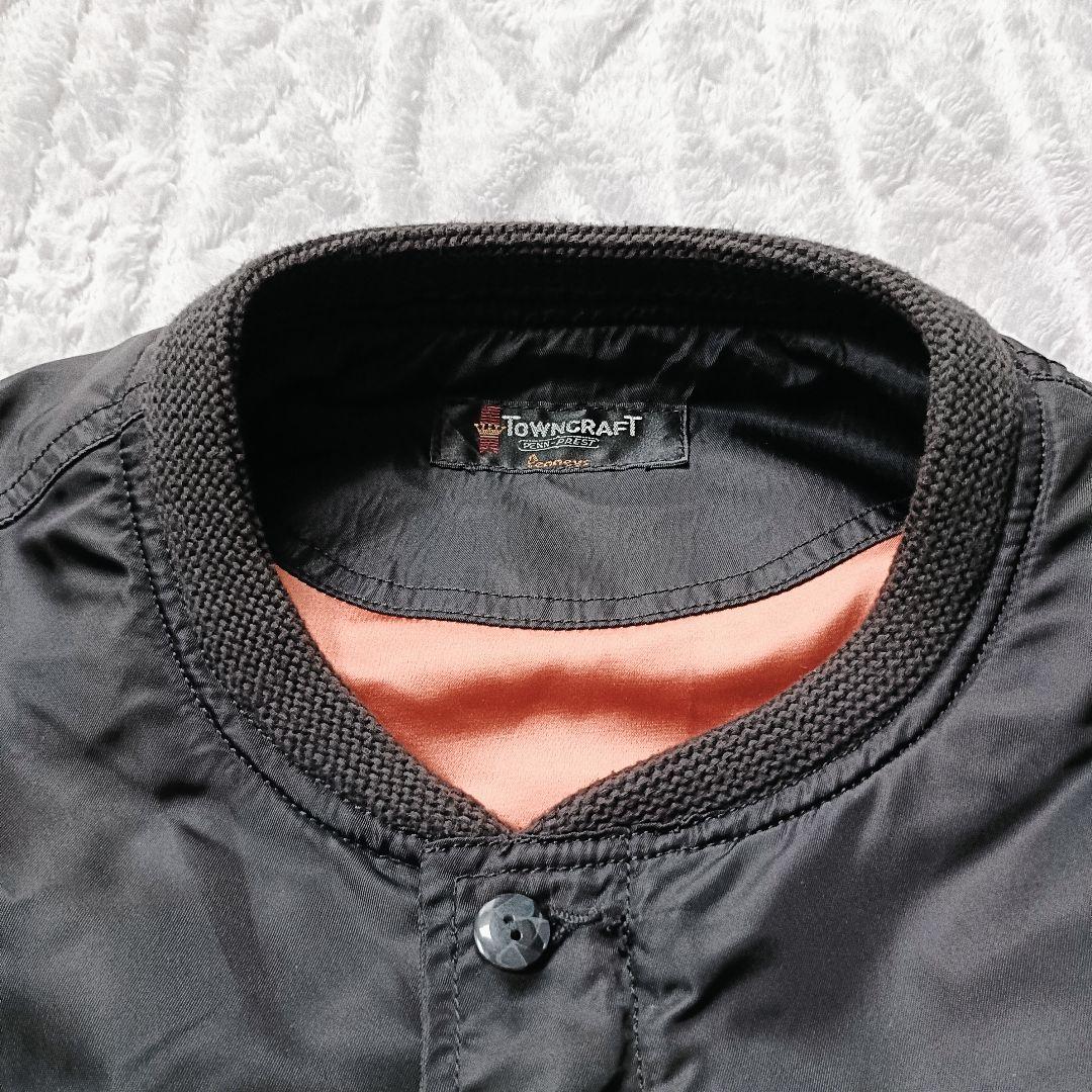 TOWNCRAFT ダービージャケット　カップショルダー ナイロン レーヨン M