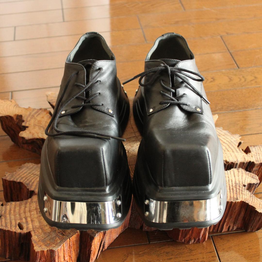 GRANCY メタルプレートレザー 44 ブーツ 革靴 新品訳あり グランシー