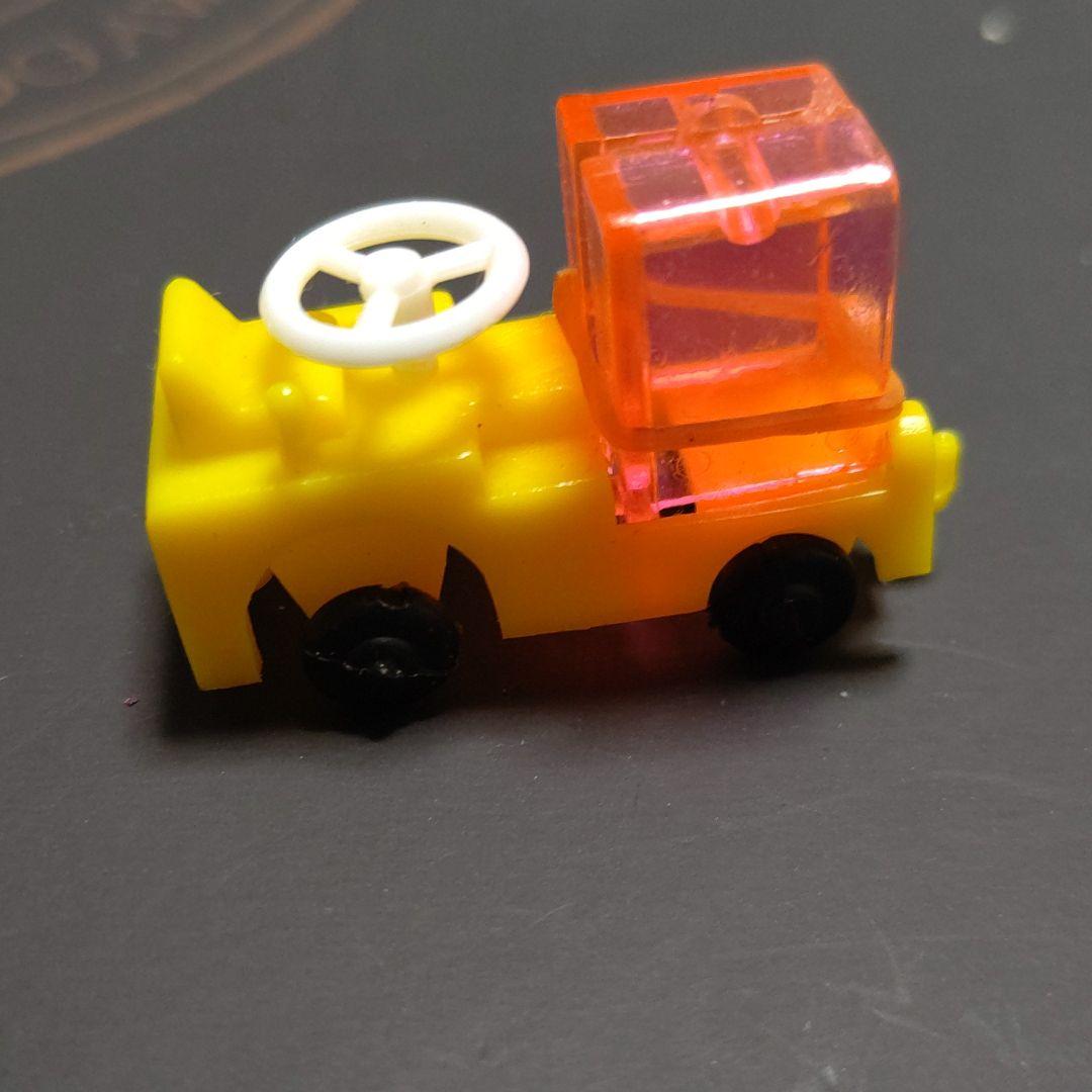 グリコおまけ　トラック　ピンククリア荷台