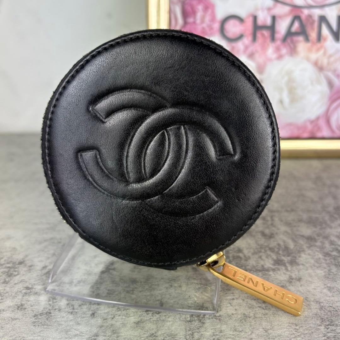 CHANEL 丸型ケース　ヴィンテージ　財布