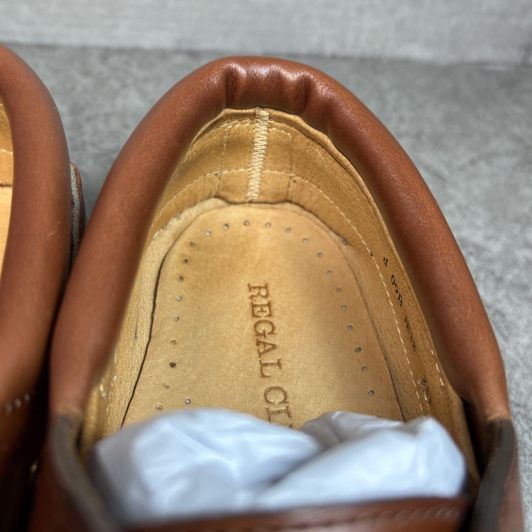 ほぼ新品【リーガル ワースコレクション】デッキシューズ/3eye/革靴/JE38