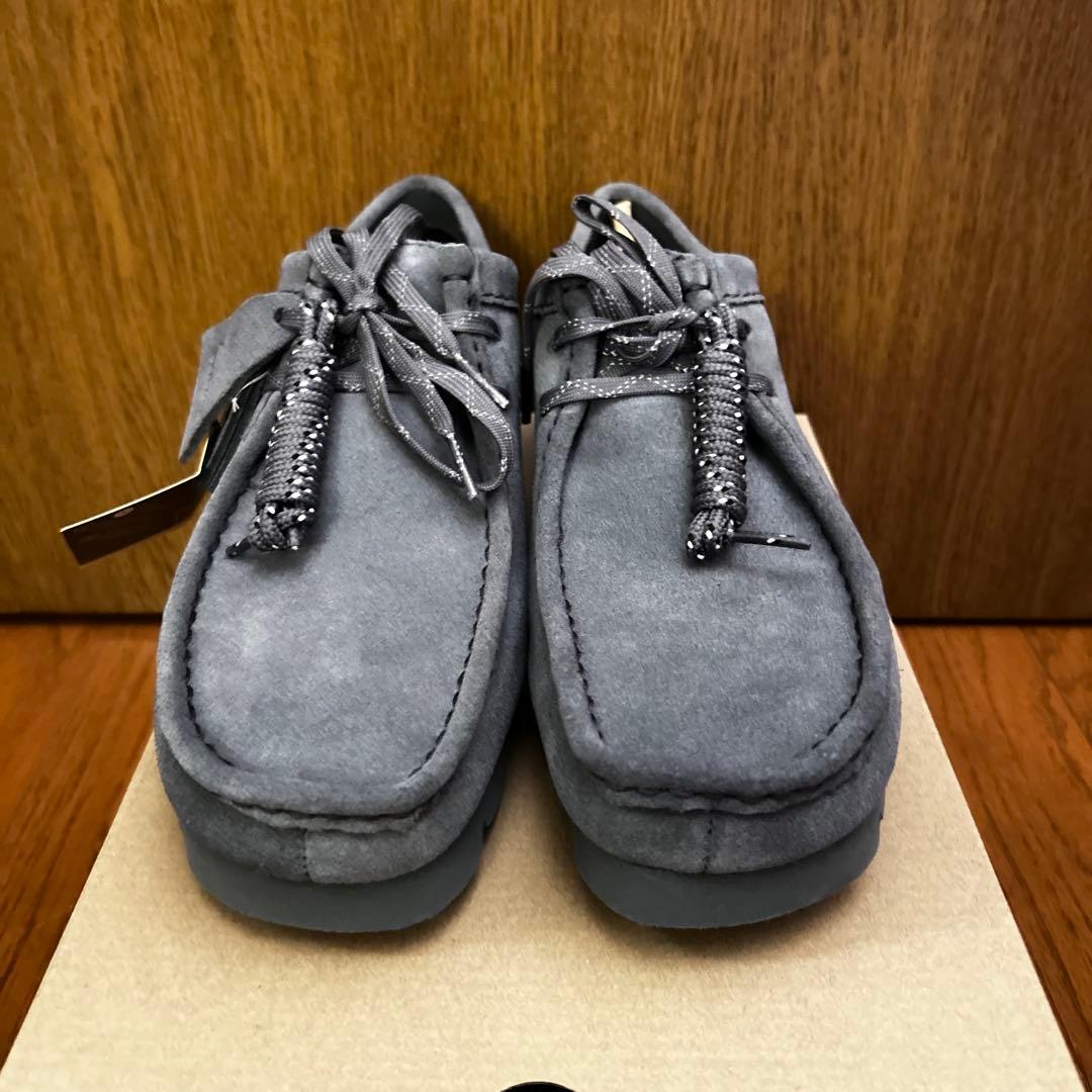 【新品未使用】定価 34,100 クラークス ワラビー ゴアテックス グレー