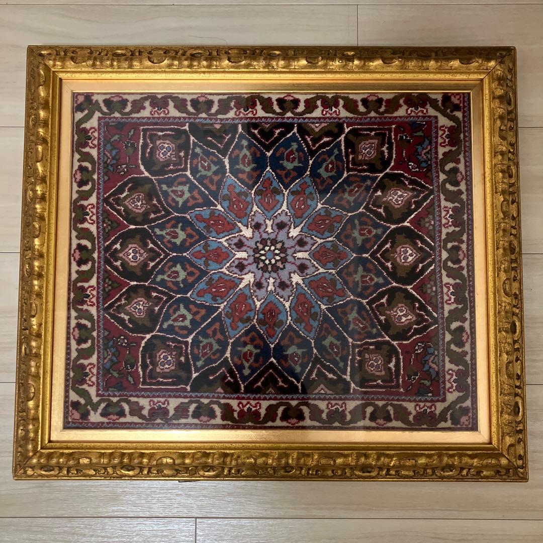 ペルシャ絨毯　タブリーズ 41x48cm